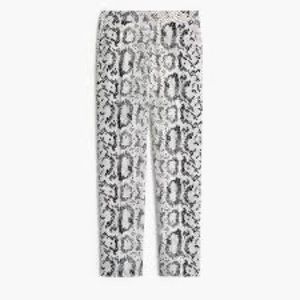 J crew Jamie pant w elastic waist, snake print sz 6, $89.50
